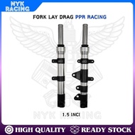 PPR RACING FORK LAY DRAG [ NVX155] , BLACK