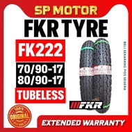 [2026] FKR FK222 Tayar Tubeless 70/90-17 80/90-17 ( TT DUNLOP ) BUNGA TT100