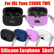 Silicone Earphone Protective Cover for JBL Tune 230NC TWS Portable Wireless Headphones Protector Holder Case with Hook