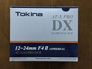 Tokina AT-X 124 AF PRO DX (AF 12-24mm f/4) for Canon (有盒)