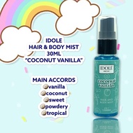 IDOLE COCONUT VANILLA HAIR & BODY MIST