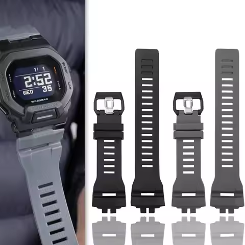 Watchband GBD 200 Bracelet For G-SHOCK Casio GBD-200-1A GBD-200RD-4 Soft Silicone Strap Black Watch 