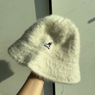 Kangol 白色兔毛復古漁夫帽bucket hat