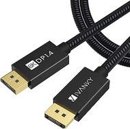 IVANKY DisplayPort Cable 10ft 1.4, 8K DP to DP Cable[8K@60Hz, 4K@144Hz, 1080P@240Hz], Support HBR3, 32.4Gbps, HDCP 2.2, HDR, 8K Display Port Cord Compatible for Gaming Monitor, TV, PC, Laptop - 10ft