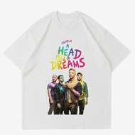 COLDPLAY CLOTHES " FULL OF DREAMS HEADa" | COLDPLAY COLLORFUL BAND T-SHIRT | COLDPLAY BAND T-SHIRT |
