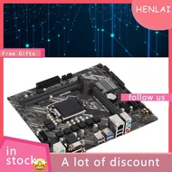 henlai Prime H410M K Desktop PC Motherboard with LGA 1200 for Core  DDR4 X 2 PCI E 3.0 M ATX Realtek