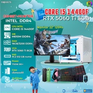 COMSET + MONITOR/ BONMECOM2 ครบเซ็ตพร้อมจอ/ CPU I5 14400F/ RTX 5060TI 8GB