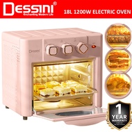 DESSINI  18L Electric Rotisserie Oven Convection Hot Air Fryer Toaster Timer Oil Free Roaster Machin