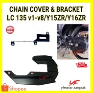 CHAIN CASE COVER & BRACKET PETI RANTAI YAMAHA LC135 V 12345678 Y15ZR Y16ZR