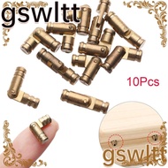 GSWLTT 10Pcs Barrel Hinge Mini Practical Soft Close Concealed Pure Copper Invisible Wine Wooden  Hinges