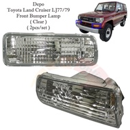 Depo Toyota Land Cruiser LC2 LCII LJ78 LJ77 KZJ78 1990-1996 Front Bumper Lamp ( Clear )