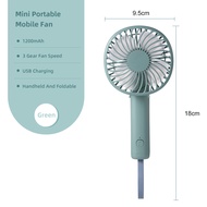 USB Charging Mini Fan 3 Strong Wind Portable Fan Small Foldable Desk Fan Handheld Fan with USB Charging for Home Office Study Summer Cooler Tool