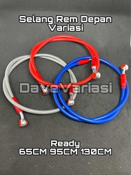 Selang Rem Depan Variasi Panjang 95 Cm 130 Cm 65 Cm Universal Motor  Vario BEat  MIO Scoopy Lexi Vix