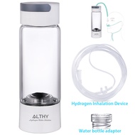 ALTHY Hydrogen Rich Water Generator Bottle - Glass Cupbody - DuPont SPE & PEM Dual Chamber Maker Ion