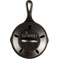 Lodge L3SMSK 6.5" Cast Iron Smoker Skillet, Black