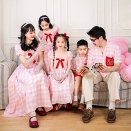 Family Set Sweet pink Model (Code 243) Family Matching Outfit Set Family Outfit