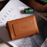 Cam-In Genuine Leather Camera Bag Handheld Storage Pouch Suitable for Black Card Ricoh GR4/GR3X Prot