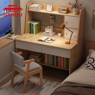 Study Table With Bookshelf Combined 80/100/120CM Computer Table Desk Office Table Computer Desk With Drawer