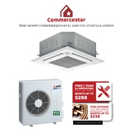 MITSUBISHI ELECTRIC R32 CEILING CASSETTE AIRCON INSTALLATION