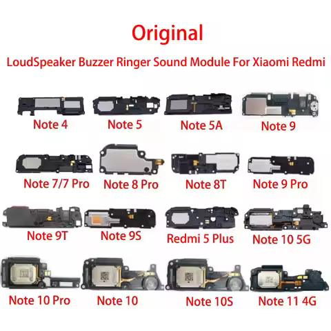 Original Loudspeaker For Xiaomi Redmi Note 11 10 Pro 10S 9 9S 9T 8 8T 7 6 5 5A 4 5G Loud Speaker Buz