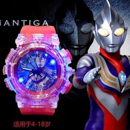 奥特曼手表 发光手表卡通儿童手表全数字小学生手表男女电子手表Ultraman Watch Glow Watch Cartoon Children's Hand