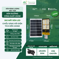 [200W] Đèn Đường Năng Lượng Mặt Trời Rời Thể MK Lighting Chống Nước IP66 - MK68200