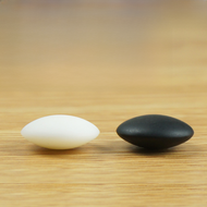 Imitation White Jade Melamine Go Chess Pieces Five-in-a-Row Double Convex Black and White Chess Piec