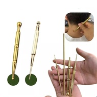 Brass Acupoint Pen for facial eye meridian dredging and acupoint massage stick  Pena Titik Akupuntur