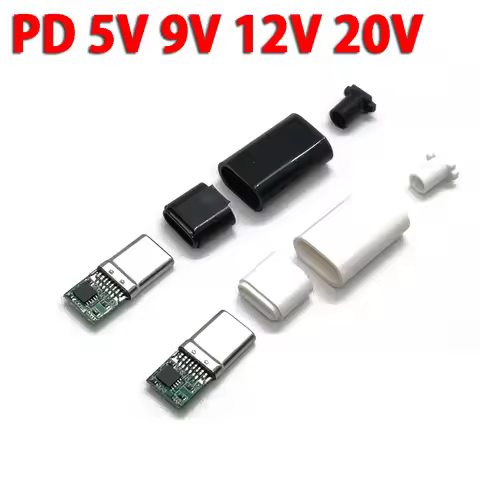 16Pin PD/QC Fast Charge PD 5V 9V 12V 15V 20V Decoy Module PD 2 3.0 DC Trigger Cable USB Type-C Male 