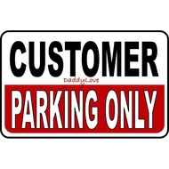 CUSTOMER PARKING ONLY PVC Signage 7.8x11 inches