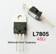 L7805CV ASLI TRANSISTOR L7805 ORIGINAL IC REGULATOR L7805 TO-220 IC VOLTAGE REGULATOR L7805 L 7805