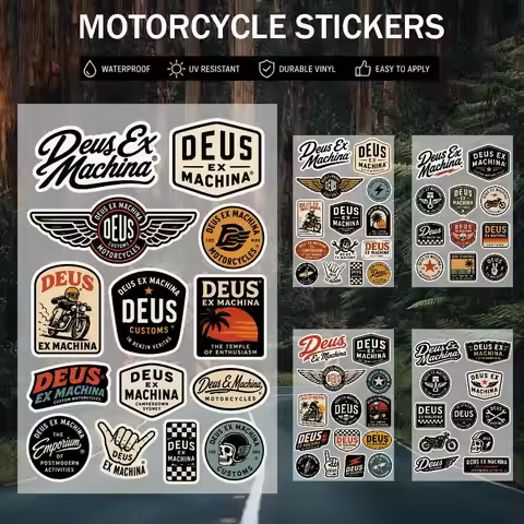 D-eus ex M-achina Japanese Motorcycle Sticker Suitable for Motorcycle Body Reflective Car Sticker He