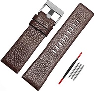 Diesel Calfskin Leather Watch Band strap with Tool 22mm 24mm 26mm 28mm 30mm Replacement for Men's Diesel Watches…