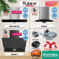 RUBINE BOXLINE XR MARIA MARK Kitchen Hood + Cooker Hob Gas Stove Masak Penyedut Asap Dapur