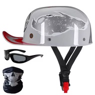 Fashion for Harley Helmet Vintage Motorcycle baseball cap helmet men and women scooter half face ves