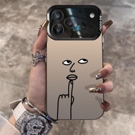 Thinking Expression Suitable for Apple 17promax Phone Case New iPhone16 Set ipone15 Cartoon 14/13pro