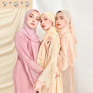 baju raya 2023 Abaya Vrial dress Pleated Allium Abaya jubah muslimah dress Lace Rhinestone Premium e