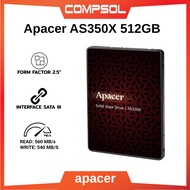 APACER AS350X 2.5" SATA III 6Gb/S SSD 512GB