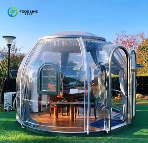 Modular Transparent Dome Prefab House for Glamping Igloo Camping Outdoor Hotel Use Custom