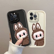 Phone Casing For OPPO F5 Youth F7 F9 F11 Pro F17 Pro F19 Pro F21 ProCute Brown Labubu Shockproof Dus