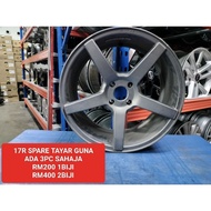 USED SPORT RIM 17 INCH RM200 1BIJI SPARE TAYAR GUNA VIOS VOSSEN MODEL