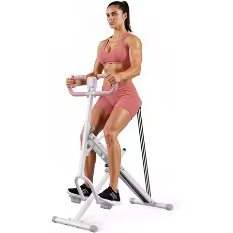Squat Machine, R07 2 In 1 Squat Rowing Machine, Easy Setup & Foldable Exercise Equipment, Glute Trai