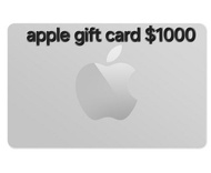 Apple gift card 禮品卡  $1000