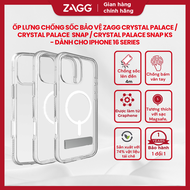 Ốp lưng ZAGG Crystal Palace / Crystal Palace cho iPhone 16 series - chống sốc 4m bảo hành 1 năm