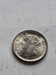 1901年香港維多利亞女王五仙硬幣（UNC)