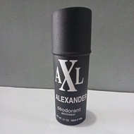 Axl  Atomiseur Deodorant Spray Hitam dan Putih Gold Ukuran Besar 150 ml kecil 30 ml Parfum Pria Alex