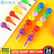 EDUCATION FUN Colorful Stackable Pencil Creative Crayon Pencils Cute Stationery Kids Birthday Studen