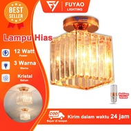 CAHAYA FUYAO LIGHTING Crystal Decorative Lamp Box Includes 3 Light Bulbs