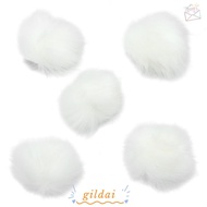 GILDAI Faux Fur Pompoms, Ployster Acrylic 6pcs, Simple to attach 3.9inch/10CM Elastic Loop Shoes