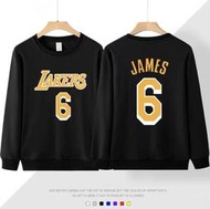 💖詹皇LeBron James詹姆斯長袖純棉T恤上衛衣💖NBA湖人隊Adidas愛迪達運動籃球衣服圓領大學T男裝15